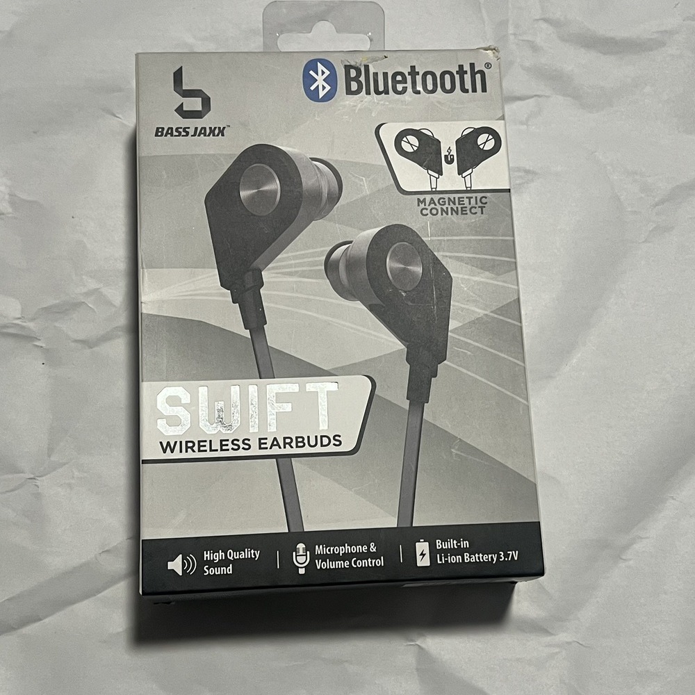 New In Box Bass Jaxx Swift Bluetooth Wireless Earbuds